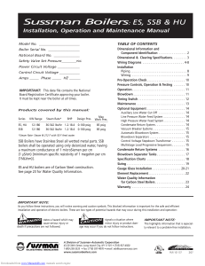 Sussman Boiler Installation & Maintenance Manual (ES, SSB, HU)