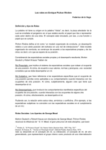 Roles en Pichon Rivi&egrave;re: Din&aacute;mica Grupal y Psicolog&iacute;a Social