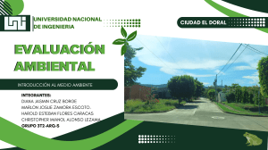 Evaluaci&oacute;n Ambiental Ciudad El Doral: Sostenibilidad