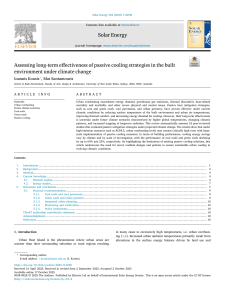 Passive Cooling Strategies: Long-Term Effectiveness Under Climate Change