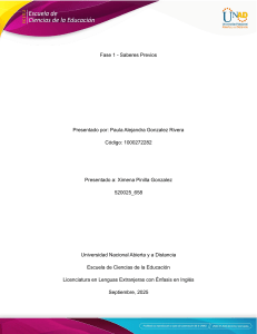 Ética Profesional en Educación: Reflexiones y Saberes Previos UNAD