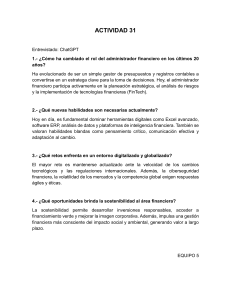 Entrevista: El Rol del Administrador Financiero y Sostenibilidad