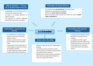 La Gravedad: Teor&iacute;a de la Relatividad General y Curvatura Espacio-Tiempo