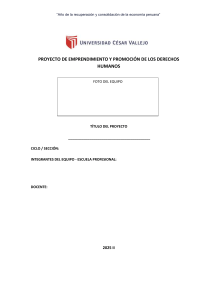 Plantilla de Proyecto: Emprendimiento y Derechos Humanos - UCV