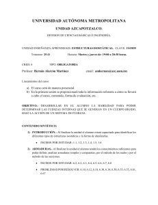 Programa de Curso Estructuras Isost&aacute;ticas UAM Azcapotzalco