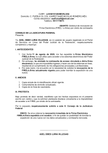 Solicitud de Revocaci&oacute;n FIREL/e.firma por Contrase&ntilde;a Olvidada