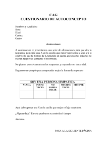 Cuestionario de Autoconcepto: Evaluaci&oacute;n Personal
