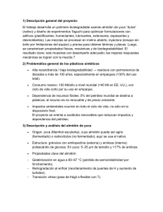 Polímero Biodegradable de Almidón de Yuca: Formulación y Caracterización