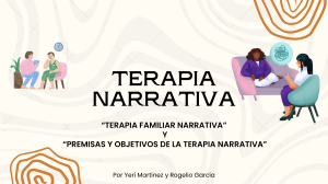 Terapia Narrativa: Familiar, Premisas y Objetivos | Yeri Mart&iacute;nez y Rogelio Garc&iacute;a