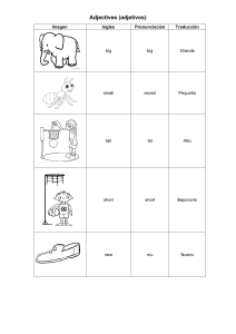 Adjetivos en Ingl&eacute;s: Vocabulario, Pronunciaci&oacute;n y Traducci&oacute;n al Espa&ntilde;ol