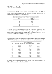 Problemas de Esterilizaci&oacute;n en Ingenier&iacute;a Biotecnol&oacute;gica: D, z, Fo