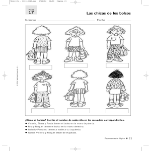 Fichas de Razonamiento Lógico: Las Chicas de los Bolsos | Santillana
