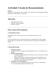 C&iacute;rculo de Reconocimiento: Actividad para Fomentar la Autoestima y el Apoyo