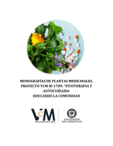 Monograf&iacute;as de Plantas Medicinales: Fitoterapia y Autocuidado Comunitario