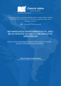 Metodologías Innovadoras en Matemáticas: Mejora del Aprendizaje