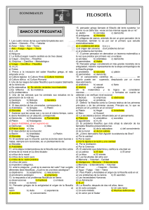 Banco de Preguntas de Filosof&iacute;a | Examen de Conocimientos