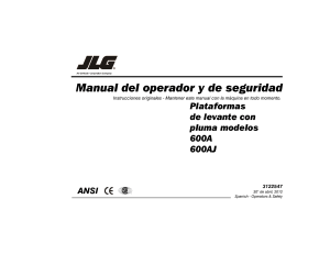 Manual del Operador y Seguridad JLG 600A/600AJ