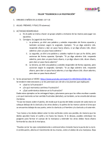 TALLER DE LA FRUSTRACIÓN