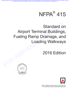 NFPA 415: Airport Terminal Buildings, Fueling Ramp Drainage Standard