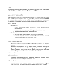 Plan de Investigaci&oacute;n: Parqueo y Puntualidad Estudiantil UPS
