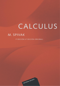 Cálculo de Spivak: 3ª Edición en Español