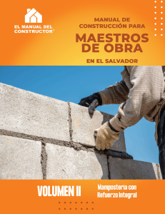 Manual de Construcci&oacute;n: Mamposter&iacute;a con Refuerzo Integral en El Salvador