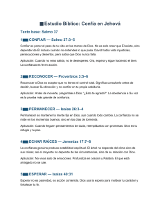 Estudio B&iacute;blico: Conf&iacute;a en Jehov&aacute; - Salmo 37