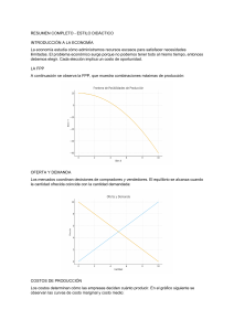 Introducci&oacute;n a la Econom&iacute;a: Resumen Did&aacute;ctico de Conceptos Clave