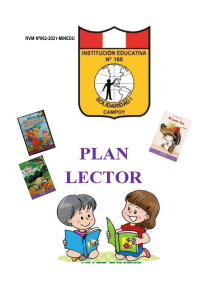 Plan Lector Primaria I.E. N&deg; 0160 SOLIDARIDAD I