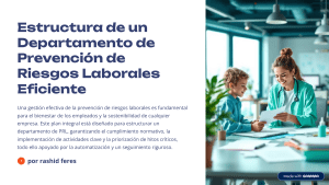 Gu&iacute;a para un Departamento de Prevenci&oacute;n de Riesgos Laborales Eficiente