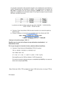 C&aacute;lculo VAN y TIR: Ejercicios de Inversi&oacute;n Financiera Resueltos