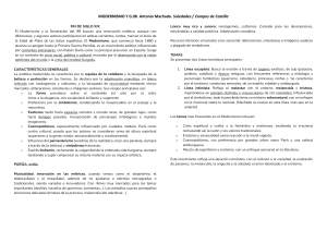 Modernismo y G.98: Antonio Machado, Soledades y Campos de Castilla