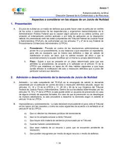 Gu&iacute;a de Juicio de Nulidad: Etapas, Procedencia y Admisi&oacute;n (Profeco)