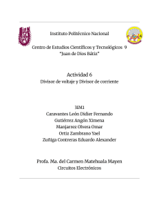 Divisor de Voltaje y Corriente: Ejercicios Resueltos