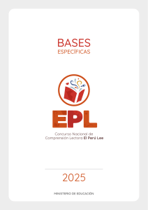 Bases Espec&iacute;ficas Concurso El Per&uacute; Lee 2025 - MINEDU