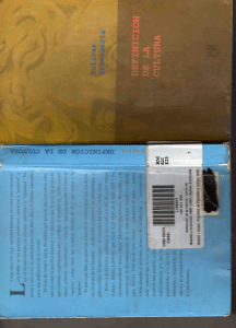 Definici&oacute;n de la Cultura: Bol&iacute;var Echeverr&iacute;a - Filosof&iacute;a y Teor&iacute;a Social