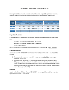 Comparativa Aceros S460G1/G2+M y N E40: Propiedades y Ventajas