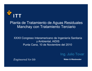Planta de Tratamiento de Aguas Residuales Manchay con Tratamiento Terciario