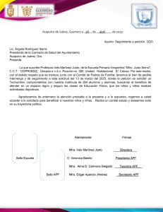 Carta: Petici&oacute;n Techumbre y Invitaci&oacute;n a Clausura Escolar