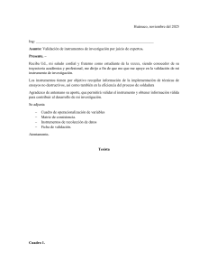 Validaci&oacute;n de Instrumentos de Investigaci&oacute;n en Ingenier&iacute;a