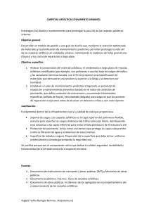 Carpetas Asf&aacute;lticas: Dise&ntilde;o y Mantenimiento Urbano