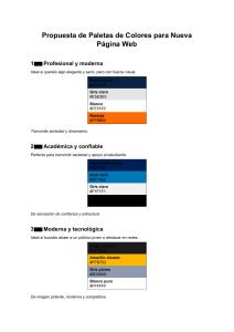Paletas de Colores para Web: Profesional, Acad&eacute;mica y Tecnol&oacute;gica