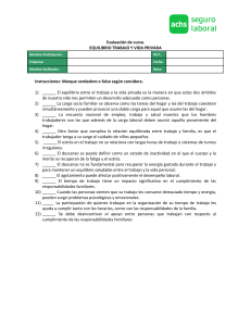 Evaluaci&oacute;n de Curso: Equilibrio Trabajo y Vida Privada - ACHS