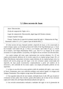 Libro Secreto de Juan: An&aacute;lisis Gn&oacute;stico y Or&iacute;genes Cristianos