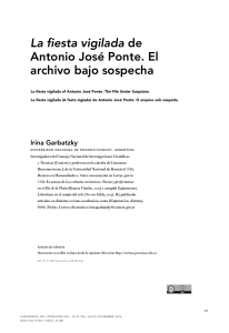 La fiesta vigilada de Antonio José Ponte: El archivo bajo sospecha