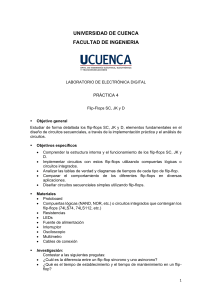Práctica 4: Flip-Flops SC, JK y D en Electrónica Digital