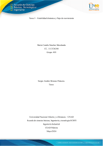 Tarea: Estabilidad Dinámica y Flujo de Movimiento - UNAD
