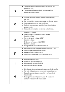 Plan de Cuidados de Enfermer&iacute;a: Prurito, Deterioro Cut&aacute;neo y Sue&ntilde;o