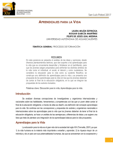 Aprendizajes para la Vida: Formaci&oacute;n Integral en Bachillerato