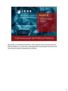 Comunicaci&oacute;n Pol&iacute;tica: Roles y Estrategias en Pol&iacute;ticas P&uacute;blicas